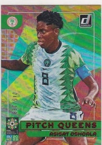 2023 Donruss FIFA Women’s World Cup SP RED PITCH QUEENS #17 ASISAT OSHOALA #/299 - Picture 1 of 2