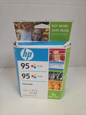 Cartucho de tinta tricolor HP 95 paquete doble - nuevo sellado - caducidad 2011 Foto 1 de 4