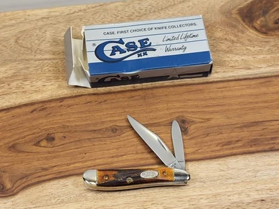 Navaja de bolsillo Case XX 1988 (#5220 SS) MAGNÍFICA "CACACAHUETE" CIERVO ANTORCHADO - SIN USAR, EN CAJA Foto 1 de 4