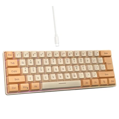 60% Wired Gaming Keyboard, RGB Backlit Ultra-Compact Mini Keyboard, Waterproo... - Image 1 of 4