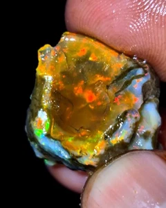 Ópalo etíope natural áspero, calidad única de primera calidad llamativo ópalo de fuego áspero, - Imagen 1 de 6