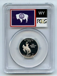 2007 S 25C Silver Wyoming Quarter PCGS PR69DCAM - Picture 1 of 2