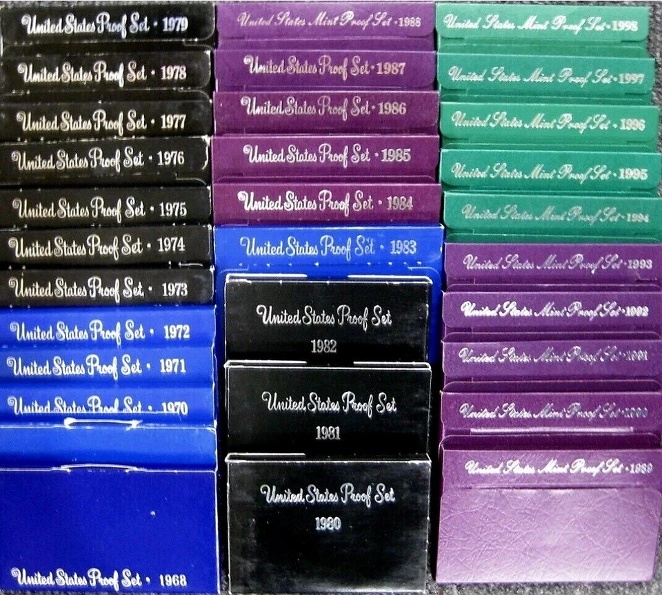 1968-1998  31 Box Proof Set Run - (OGP) 165 Coins - Image 1 of 1