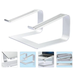 Aluminum Alloy Computer Stand Ventilated Notebook Rack Tablet Clear Laptop - Afbeelding 1 van 12