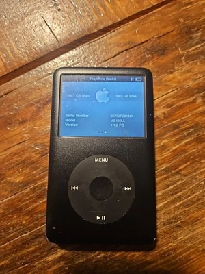 Apple iPod 6ta Generación Clásico 160GB - Negro (MB150LL) Gran Batería Ver Imagen Foto 1 de 4