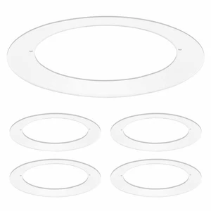Luxrite 4-Pack White Goof Trim Ring for 4 Inch Recessed and Fixtures Lights - Picture 1 of 6