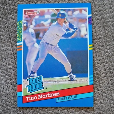 Tino Martinez 1991 Donruss #28 Seattle Mariners Rated Rookie New York Yankees  - Image 1 of 2