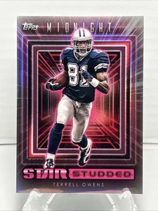 2024 Topps Midnight - Star Studded Terrell Owens #SS-20 Twilight /99 - Picture 1 of 3
