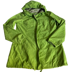 Eddie Bauer Jacke Damen Gr. S grün Reißverschluss Outdoor Kapuze leichter Windbreaker - Bild 1 von 10