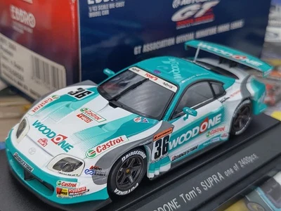 EBBRO 43594 1:43 WOODONE TOYOTA TOM'S SUPRA JGTC 2004 NO. 36 MODELO DE COCHE DE FUNDICIÓN A PRESIÓN Foto 1 de 4