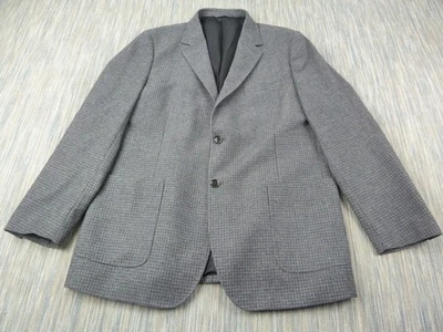 Oliver Sweeney Blazer Men’s XL Grey Check 100% Wool Jacket Smart Casual Tailored - Image 1 of 4