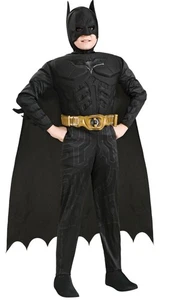 NEW Halloween Child Size 8-10 Medium “The Dark Nights Trilogy "Batman Costume - Picture 1 of 11