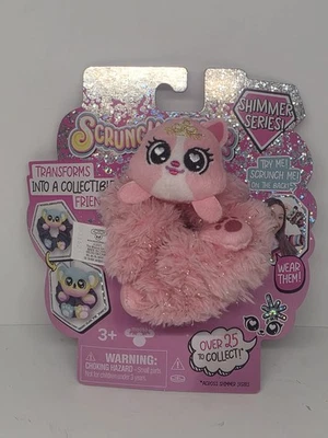 Scrunchmiez Shimmer Series Kouture Cat Pink Hair Scrunchy Backpack Clip NEW - Image 1 of 2