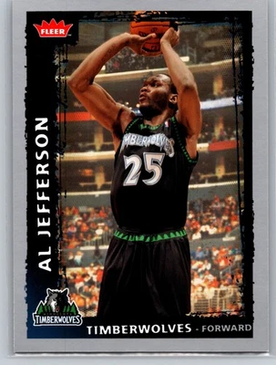 2008-09 Fleer - Al Jefferson #185 - Image 1 of 2