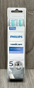 PHILIPS 5er Pack C1 Sonicare Simply Clean Ersatz-Zahnbürstenköpfe HX6015/03 - Bild 1 von 2