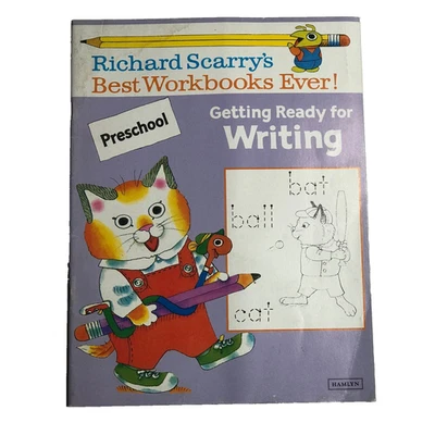 Richard Scarry's Best Workbooks Ever! Getting Ready For Writing Book 1989 - Image 1 of 4