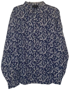 Velvet By Graham & Spencer Mens Blue Fern Print Cotton Button Up Shirt Sz XL NEW - Picture 1 of 8