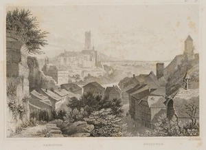 H. WINKLES (1801-1860), Freiburg im Üechtland, Fribourg, um 1840, Sst. Historism - Bild 1 von 5