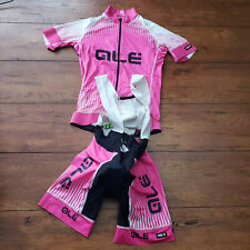 Ale Cycling Womens XS Bibshorts Jersey Kit Pink Race Fit Donna Carbon