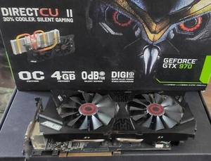 Asus Strix GeForce GTX 970 OC 4GB DirectCU II , 2x DVI, HDMI, DP (displayport) - Foto 1 di 10