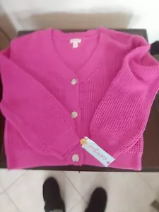 Cat & Jack Girls New Pink Cardigan 10/12 - Picture 1 of 3