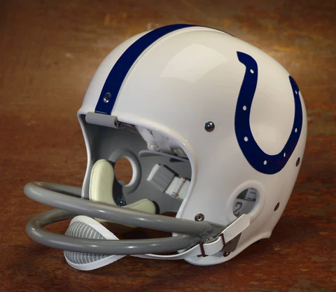 Baltimore Colts style NFL Vintage Football Helmet - JOHNNY UNITAS early 1960's Cover