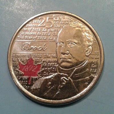 Canada 25 cents coin2012(Brock) - Image 1 of 2