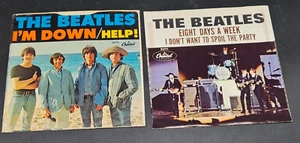 1965 The Beatles/ HELP!/ EIGHT DAYS A WEEK Picture Sleeves ONLY VERY NICE! - Imagen 1 de 6
