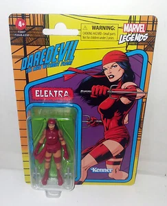 MARVEL LEGENDS RETRO SERIES DARDEVIL THE MAN WITHOUT FEAR ELEKTRA HASBRO - Picture 1 of 2