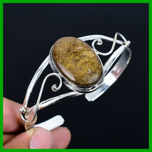 VALENTINO Bracciale Argento Sterling Ovale Bronzite Pietra Elegante Matrimonio Anniversario