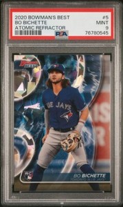 2020 Bowman’s Best Atomic Refractor #5 Bo Bichette RC PSA 9 Mint