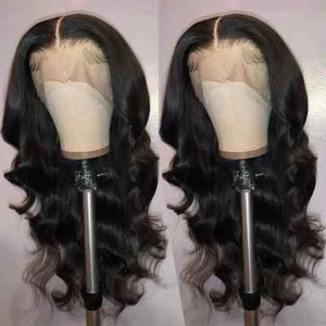 Synthetic Wigs Glueless Lace Front Wig with Pre Plucked Hairline and Baby Hair - Picture 1 of 17