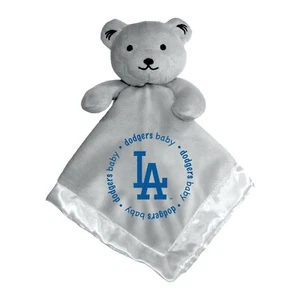 Los Angeles Dodgers Baby Security Bear Blanket, MLB Licensed 14X14 Gray - Picture 1 of 1