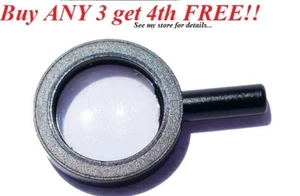 ☀️NEW LEGO MINIFIG BLACK MAGNIFYING GLASS Minifigure Police Detective Spy Tool - Picture 1 of 1