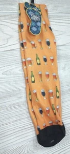 Novelty Socks Wine Beer Cocktails Mens Unisex Crew Dress Printed Long Pugs NWT - Picture 1 of 2