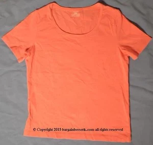 JONES SPORT SZ XS 94% COTTON 6% SPANDEX PEACH SHORTSLEEVE TOP TJ237 - Picture 1 of 1