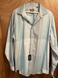 NWT Men’s Kenneth Cole Reaction Slim Fit Wrinkle Free Dress Shirt 17 34-35 - Picture 1 of 7