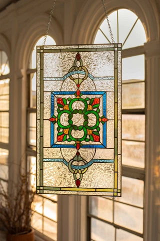 Tiffany Style Stained Glass Window Panel - The Celtic Knot Cover
