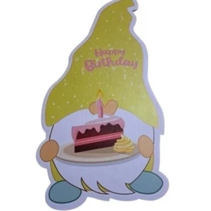 6 Stck. Happy Birthday Yard Schilder, 15 Zoll gesichtsloser Zwerg Bday Yard Schild - Bild 1 von 6