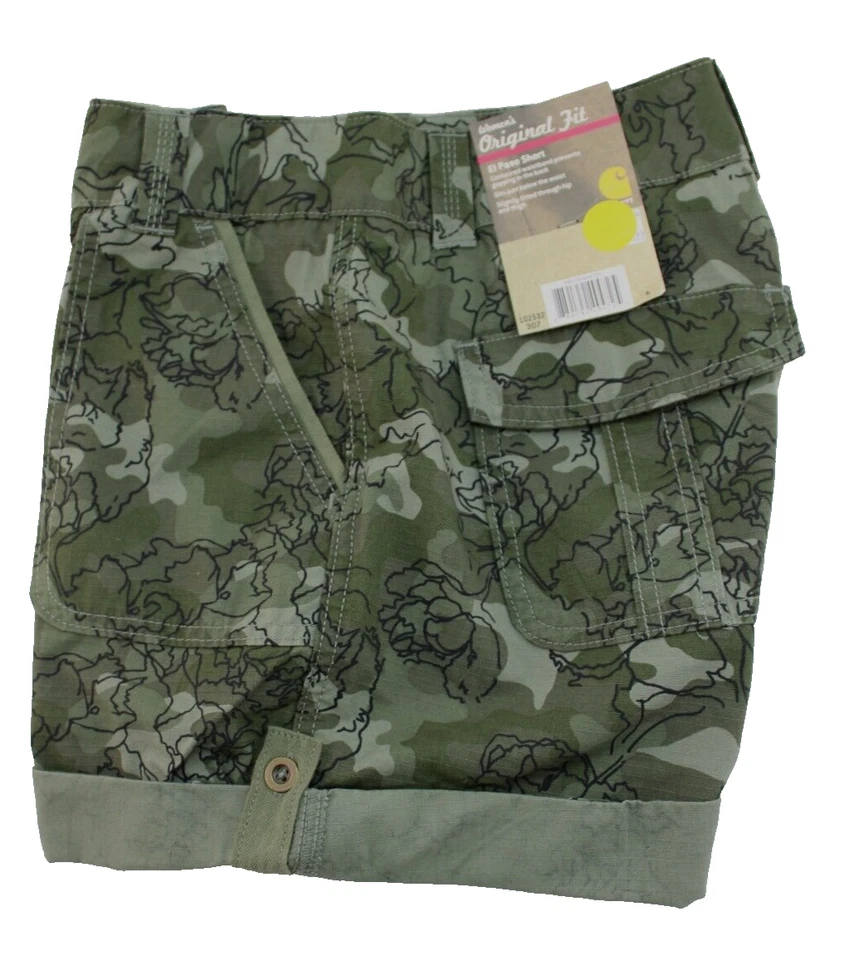 Carhartt Women Original Fit El Paso Printed Shorts Size 10 With Tag