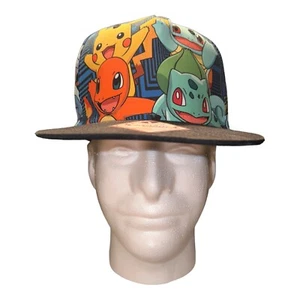 Pokemon Snapback Mütze Pikachu Squirtle Charmander Bulbasaur Bioworld - Bild 1 von 6