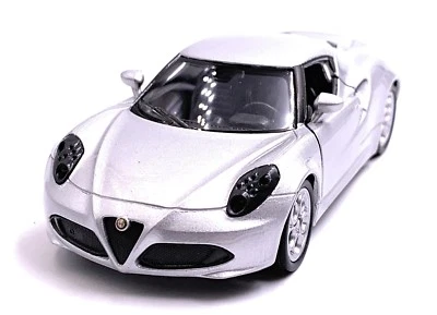 Alfa Romeo 4c Auto Sportive Modellino Auto IN Argento Scala 1:3 4 (Licenza) - Immagine 1 di 4