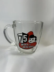 Big Boy 75 Years of Delicious Glass Mug Coffee Libbey Cup Burgers Advertising - Picture 1 of 5