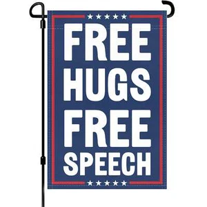 Free Hugs politische Meinungsfreiheit 12 x 18 Zoll Gartenflagge - robustes Polyester - Bild 1 von 8