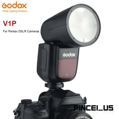 Godox V1P TTL Li-ion Round Head Camera External Flash Light For Pentax DSLR Cam - Image 1 of 4