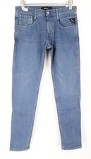 REPLAY Anbass W30/L32 Men Jeans Slim Fit Blue 5-Pocket Cotton Stretch Denim