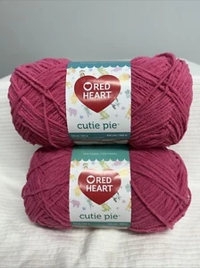 Red Heart Cutie Pie Yarn 2 - 3.5 OZ Skein - COLOR Tulip - Bild 1 von 9