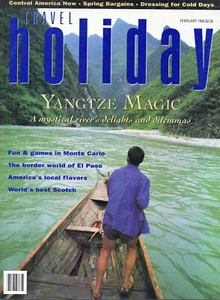 TRAVEL HOLIDAY February 1993 China's Yangtze River Monte Carlo El Paso Yosemite - Picture 1 of 3