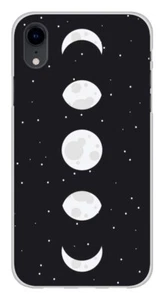 Coque en silicone imprimée compatible Apple iPhone XR Phase de Lune - Photo 1 sur 3