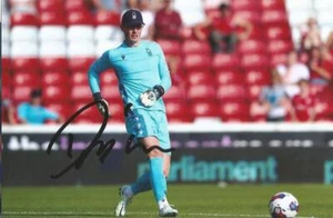 NOTTINGHAM FOREST: DEAN HENDERSON SIGNED 6x4 ACTION PHOTO+COA **PROOF** - Picture 1 of 2